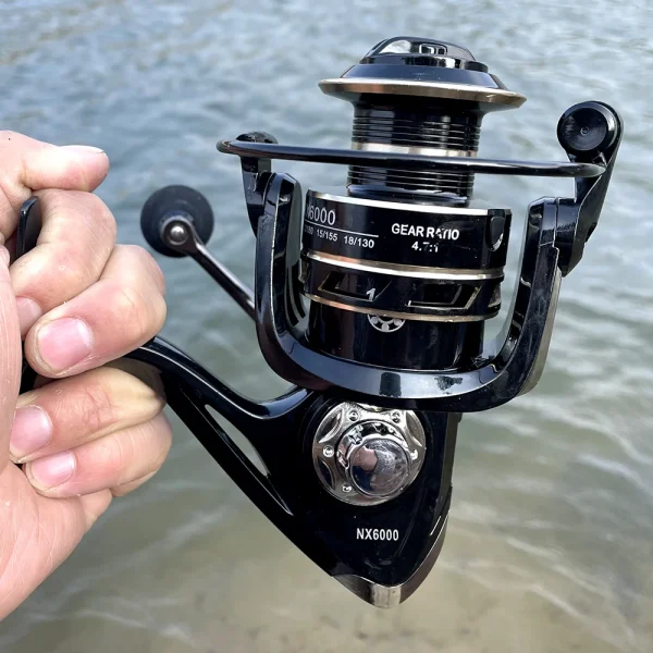 5.2:1/4.7:1 Metal Spool Saltwater Reel｜High Speed, Waterproof for Pike Fishing