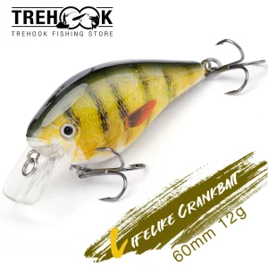 kf-H88f43b4846954948afb83d0cdb9f790d2-TREHOOK-6cm-12-6g-Crankbaits-Fishing-Lure-Hard-Artificial-Bait-Floating-Wobblers-for-Pike-Minnow-Lures Floating Minnow Crankbait | Pike Fishing Lure