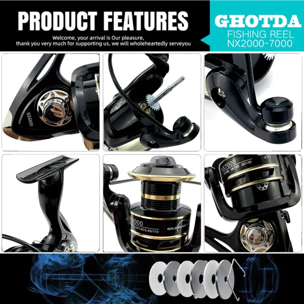 5.2:1/4.7:1 Metal Spool Saltwater Reel｜High Speed, Waterproof for Pike Fishing