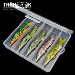 kf-Hafaa5f4a5b904de288cb45b5fa7e1901a-TREHOOK-3-5pcs-Lifelike-Pike-Wobblers-Sets-12-5cm-18g-8-segments-Jointed-Artificial-Bait-For Lifelike Pike Wobblers | 8-Segment Jointed Sinking Lures