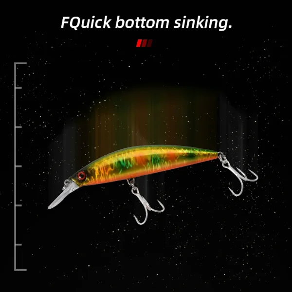 Heavy Weight Minnow Sinking Jerkbait Fishing Lure | for Longcast, Saltwater Sea Bass