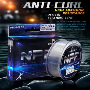 Ultra-Strong Fluorocarbon Coated Nylon Fishing Line | High-Sensitivity,Super Abrasion-Resistant Monofilament Line