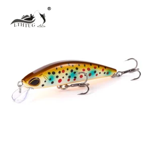 Wobbling Lure | 63mm 7.5g Sinking Minnow | Artificial Fishing Bait for Bass, Perch, Pike & Trout