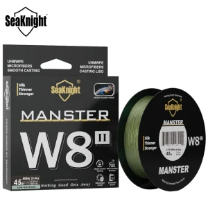 8-Strands Braided PE Fishing Line | for Freshwater & Saltwater with Wide Angle Technology