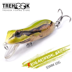 kf-S20d1c97fec064eedb073f1f41c237d1dt-TREHOOK-Lifelike-Artificial-Bait-Frog-For-Fishing-55mm-10g-Floating-Crankbaits-Fishing-Lures-For-Bass-Pike Lifelike Frog Bait | Floating Crankbait for Bass & Pike