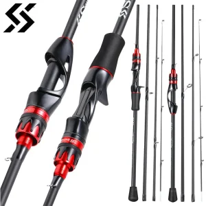 kf-S2188ce044208496dacdfd53a47d94962S-Sougayilang-Casting-Spinning-Fishing-Rod-2-1m-UltraLight-Carbon-Fiber-Rod-Pole-4-Section-with-EVA Carbon Fiber Fishing Rod|4-Section Ultralight Pole with EVA Handle