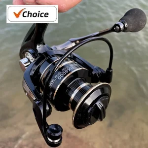 Metal Spinning Reel with Waterproof Design｜5.2:1/4.7:1 High-Speed for Pike Fishing