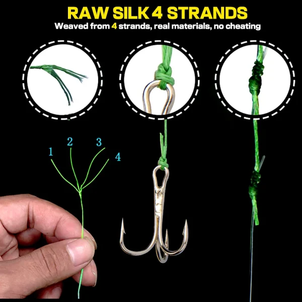 4 Strands Braided PE Fishing Line | Braided Wire Fishing Accessories