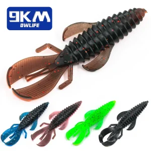 Soft Plastic Swimbait Fishing Lures ｜ for Bass, Trout, Panfish, Walleye, Perch - Dragonfly Larva Creature Bait