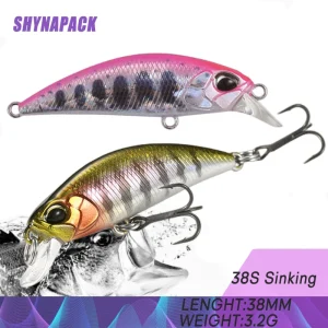 kf-S329d7bbf6bbb4319b9ff7c87dc6e4bbew-2023-Hot-38Mm-3-2G-Mini-Sinking-Minnow-Fishing-Lures-Jerkbaits-Peche-Artificial-Bait-Wobbler-Lure Mini Sinking Minnow Lure | Artificial Jerkbait for Trout, Bass & Carp