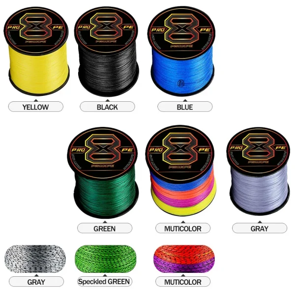 8-Strand Braided Carp Fishing Line |Super Strong Durable Multifilament PE Wire