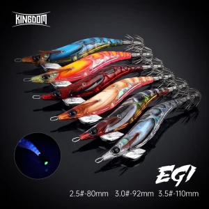 Egi Squid Jig 3.0# | 15g Slow Sink Lure | Artificial Squid Bait Hooks - Ideal for Sea Fishing