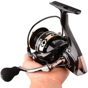 All-Metal Saltwater Surf Spinning Fishing Reel (1000 - 6000, Black/Gold, 14 - Bearing Balls, Max Drag 15KG)