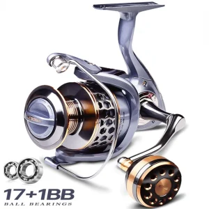 Fishing Reel Max Drag 21KG｜ 5.2:1 Gear Ratio｜for Freshwater & Saltwater Carp (Spinning & Casting)